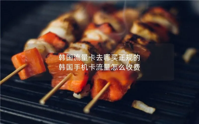 韩国流量卡去哪买正规的 韩国手机卡流量怎么收费