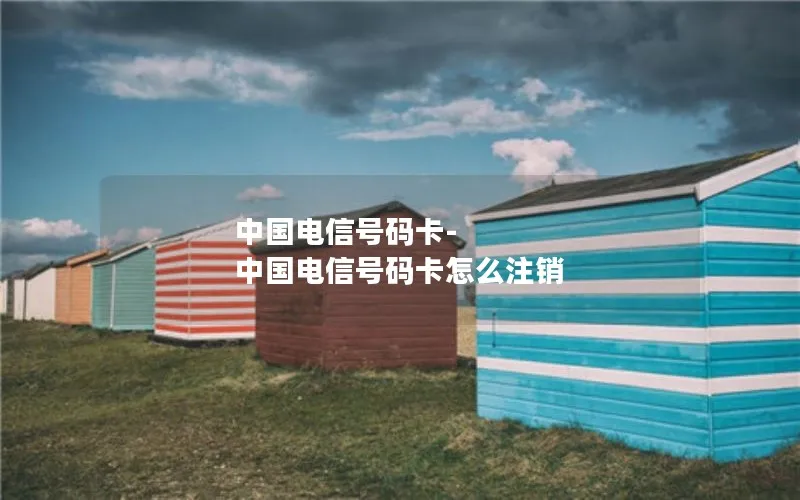 中国电信号码卡-中国电信号码卡怎么注销