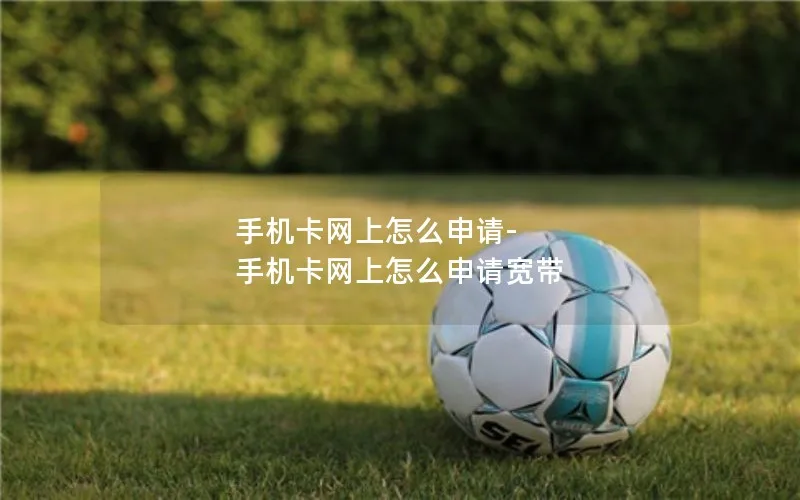 手机卡网上怎么申请-手机卡网上怎么申请宽带