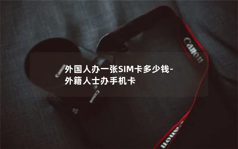 外国人办一张SIM卡多少钱-外籍人士办手机卡