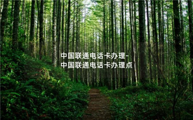 中国联通电话卡办理-中国联通电话卡办理点