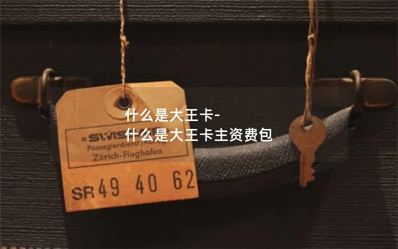 什么是大王卡-什么是大王卡主资费包