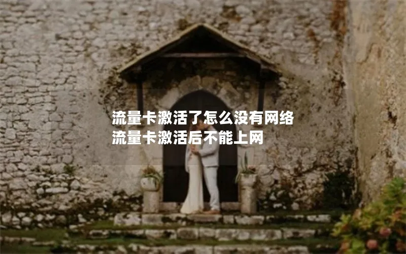 流量卡激活了怎么没有网络 流量卡激活后不能上网