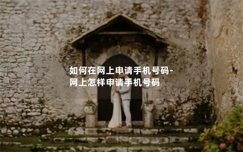 如何在网上申请手机号码-网上怎样申请手机号码