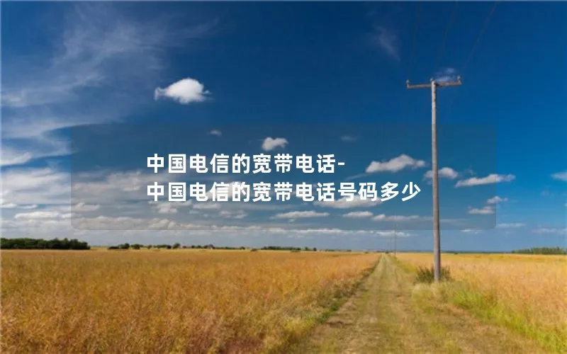 中国电信的宽带电话-中国电信的宽带电话号码多少