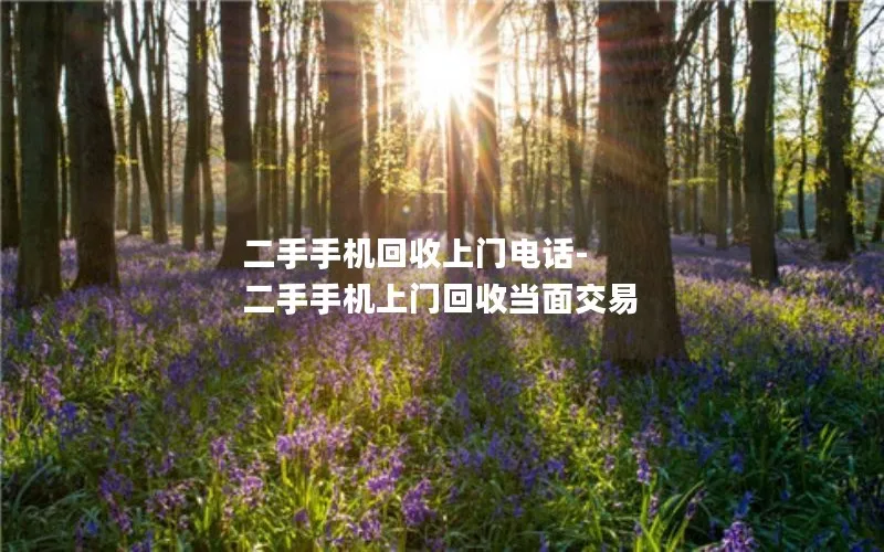 二手手机回收上门电话-二手手机上门回收当面交易