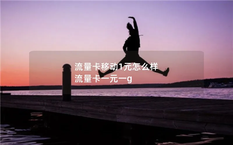 流量卡移动1元怎么样 流量卡一元一g